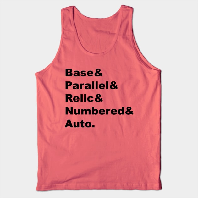 Base & Parallel - Black Lettering Tank Top by BlackBoxHobby